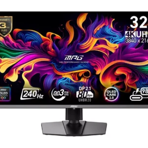 MSI MPG 322URX 4K Ultra HD 32" Quantum Dot QD-OLED Gaming Monitor - Black