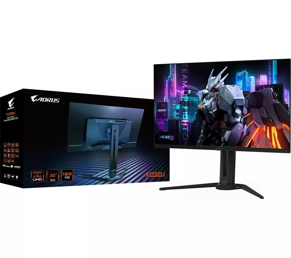 GIGABYTE AORUS FO32U 4K Ultra HD 31.5" QD-OLED Gaming Monitor - Black
