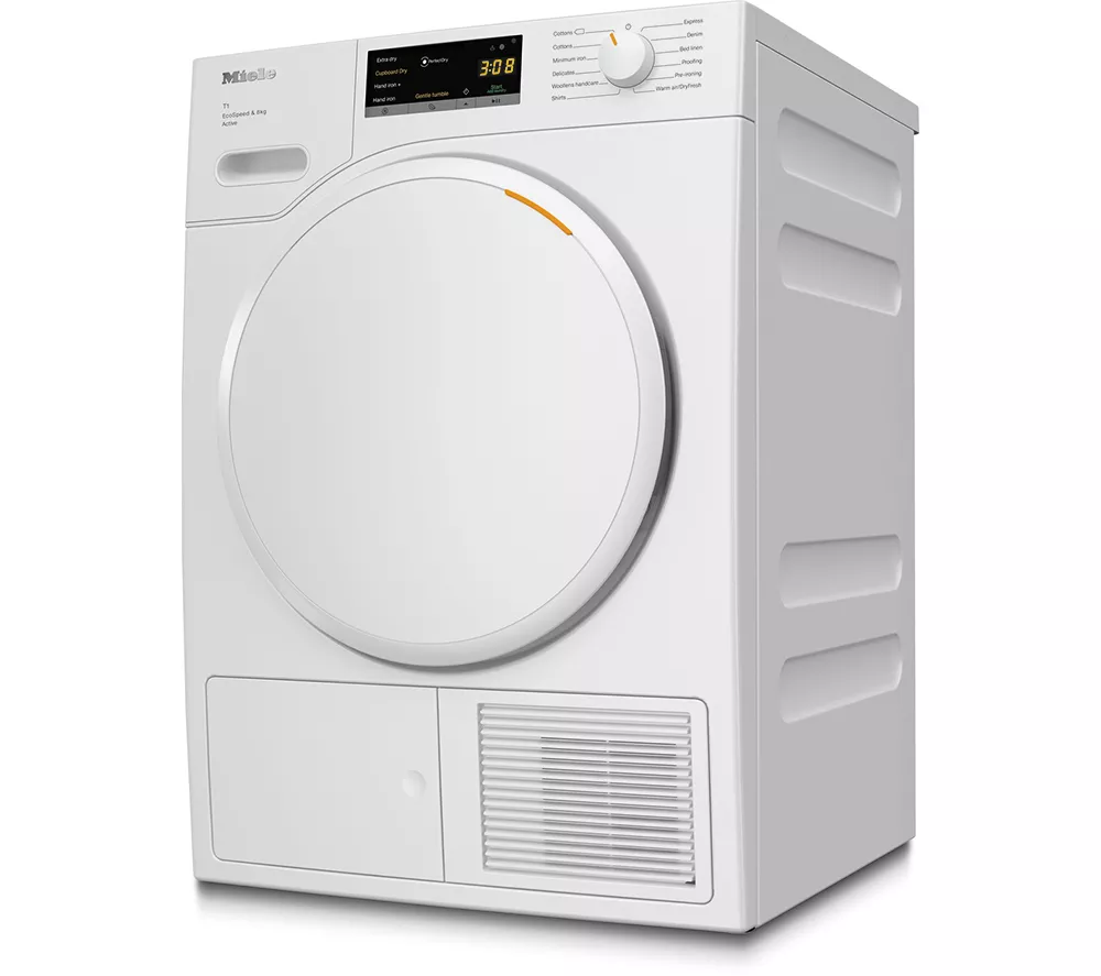 MIELE Active T1 TWA520WP 8 kg Heat Pump Tumble Dryer - White