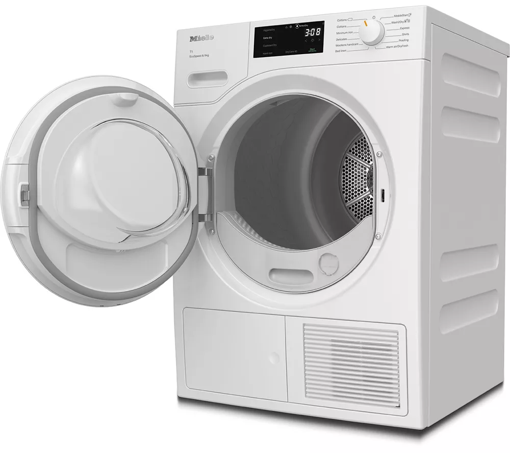 MIELE EcoSpeed T1 TWD640WP WiFi-enabled 9 kg Heat Pump Tumble Dryer - White