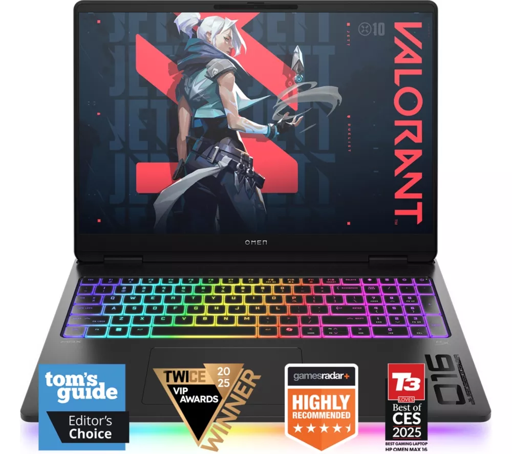 HP OMEN MAX 16-ah0500na 16" Gaming Laptop - Intel® Core™ Ultra 9, RTX 5080, 1 TB SSD