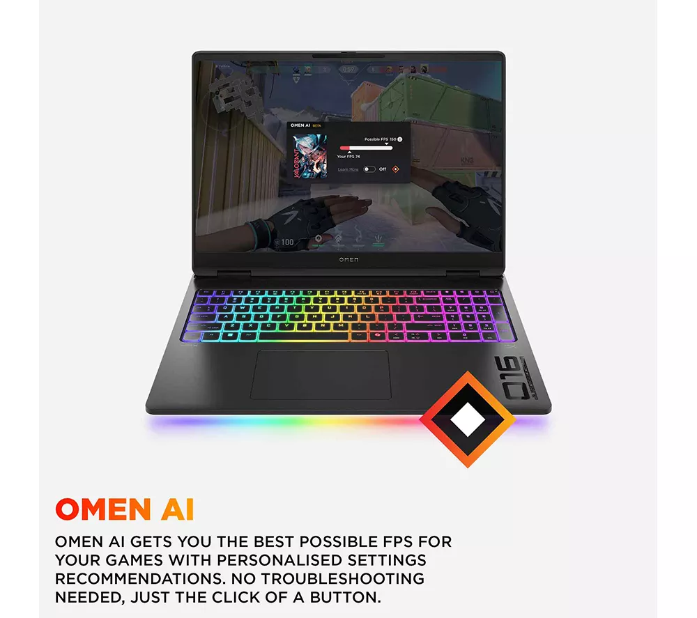 HP OMEN MAX 16-ah0500na 16" Gaming Laptop - Intel® Core™ Ultra 9, RTX 5080, 1 TB SSD