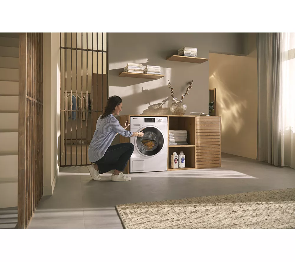 MIELE WWA120 WCS 8 kg 1400 Spin Washing Machine - Lotus White