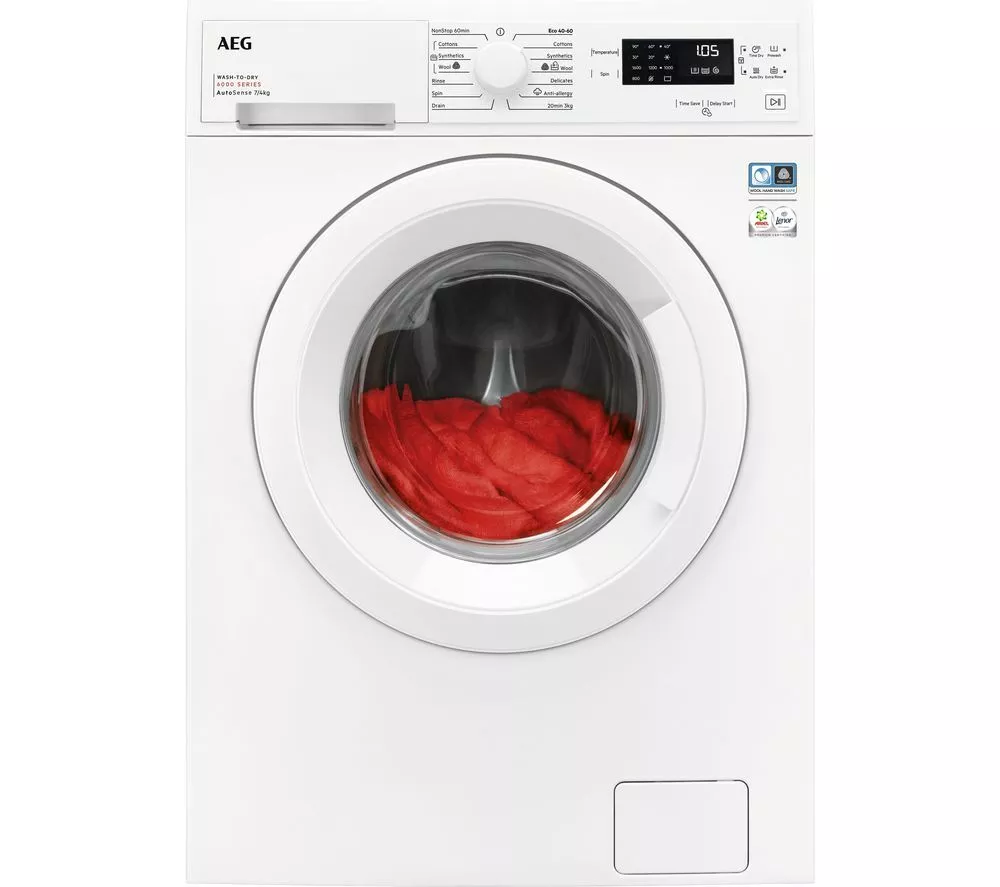 AEG 6000 Series LWX60746B 7 kg Washer Dryer - White