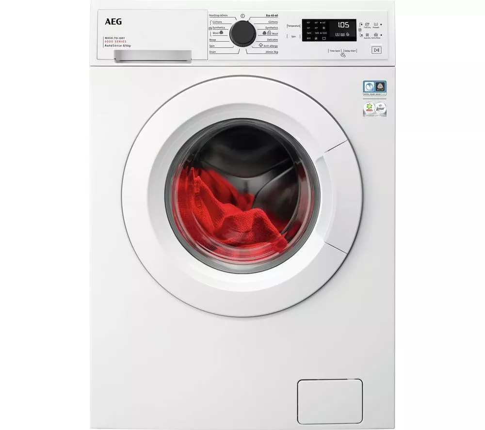 AEG 6000 Series LWX60846B 8 kg Washer Dryer - White