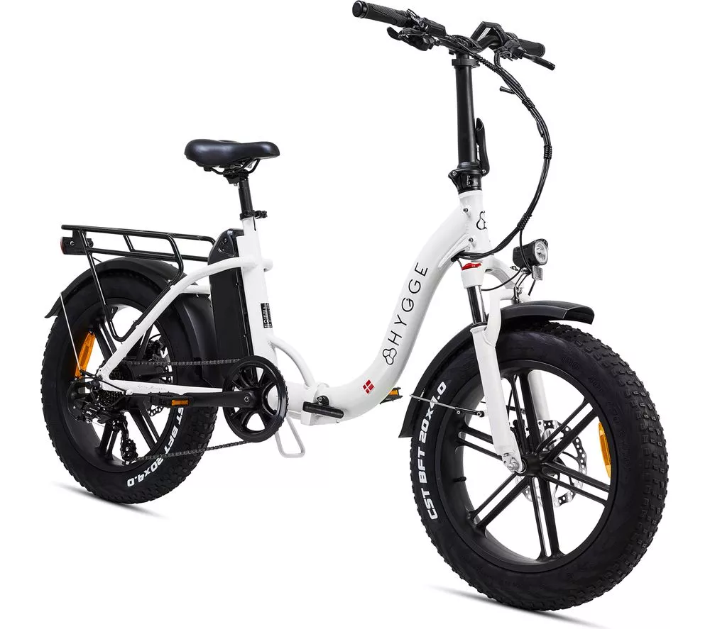 HYGGE Vester Step HY0243 Electric Folding Bike - Heron White