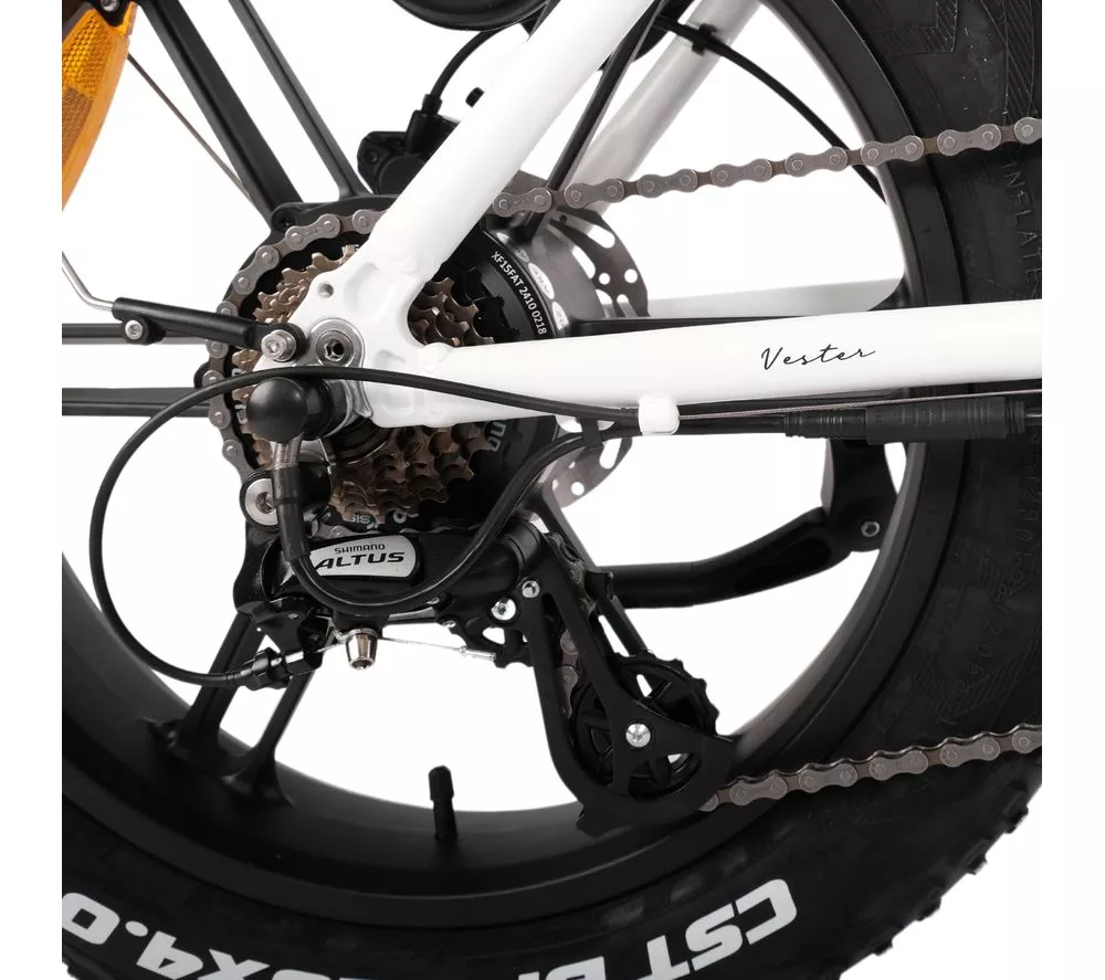 HYGGE Vester Step HY0243 Electric Folding Bike - Heron White