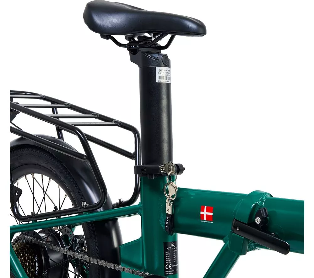 HYGGE Virum HY0240 Electric Folding Bike - British Racing Green