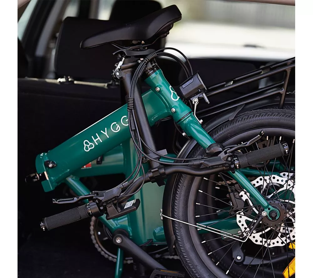 HYGGE Virum HY0240 Electric Folding Bike - British Racing Green