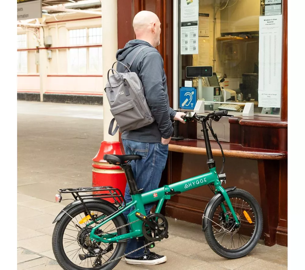 HYGGE Virum HY0240 Electric Folding Bike - British Racing Green
