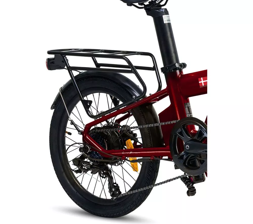 HYGGE Virum HY0241 Electric Folding Bike - Sangria Red