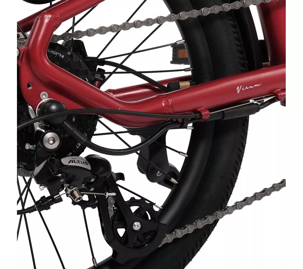HYGGE Virum HY0241 Electric Folding Bike - Sangria Red