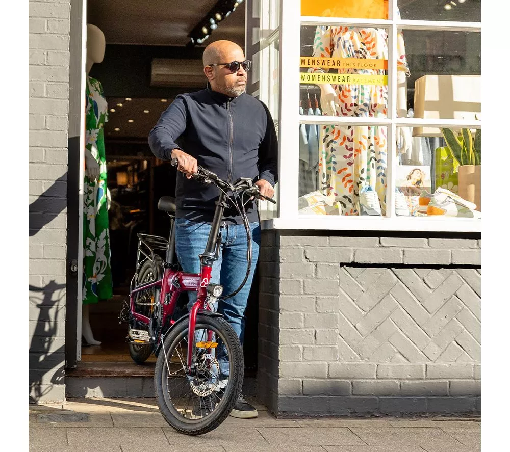 HYGGE Virum HY0241 Electric Folding Bike - Sangria Red