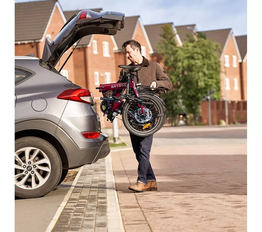 HYGGE Virum HY0241 Electric Folding Bike - Sangria Red