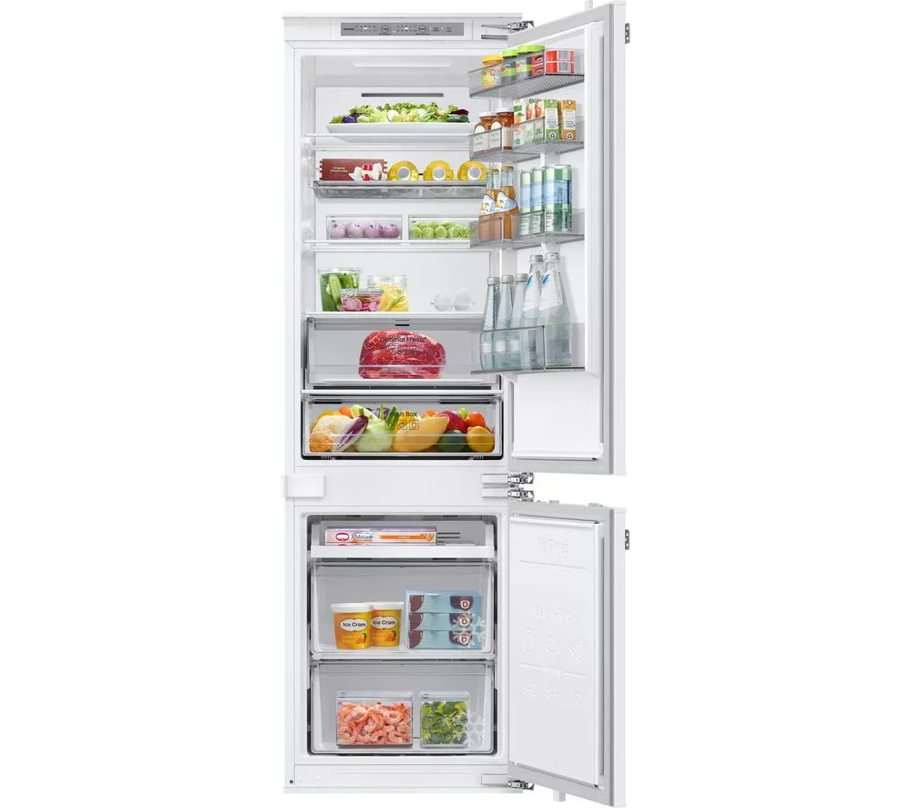 SAMSUNG Bespoke AI Series 6 SpaceMax BRB70F26CEF0EU Integrated Smart 70/30 Fridge Freezer - Fixed Hinge, White