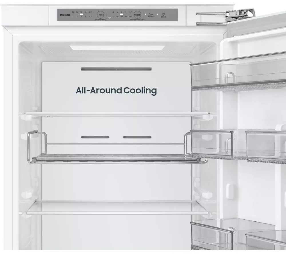 SAMSUNG Bespoke AI Series 6 SpaceMax BRB70F26CEF0EU Integrated Smart 70/30 Fridge Freezer - Fixed Hinge, White