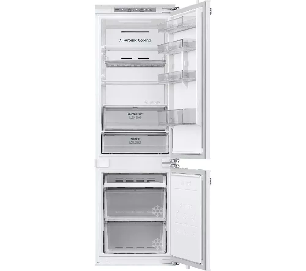 SAMSUNG Bespoke AI Series 6 SpaceMax BRB70F26CEF0EU Integrated Smart 70/30 Fridge Freezer - Fixed Hinge, White