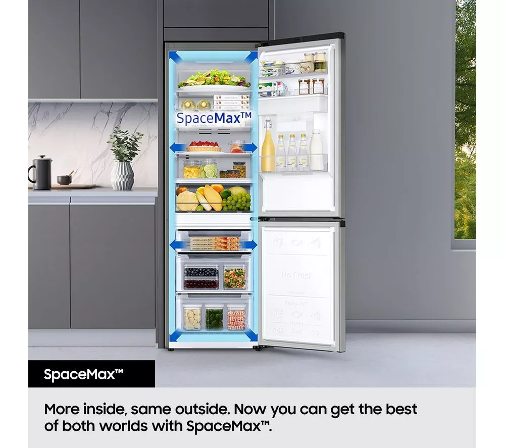 SAMSUNG Bespoke AI Series 6 SpaceMax BRB70F26CEF0EU Integrated Smart 70/30 Fridge Freezer - Fixed Hinge, White