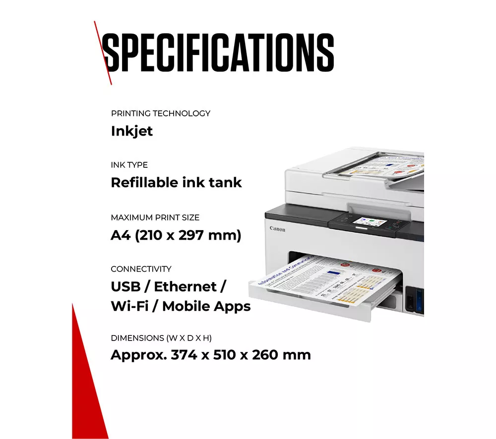 CANON MAXIFY GX2050 All-in-One Wireless Inkjet Printer with Fax