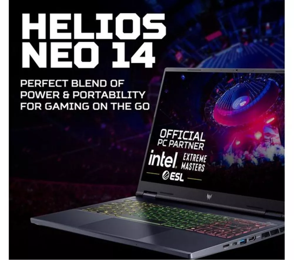 ACER Predator Helios Neo 14.5" Refurbished Gaming Laptop - Intel® Core™ Ultra 7, RTX 4060, 1 TB SSD (Excellent Condition)