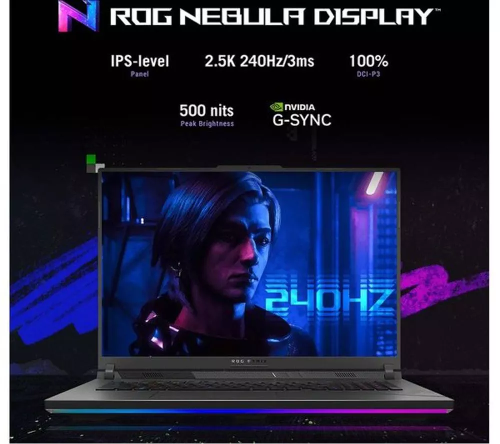 ASUS ROG Strix G16 16" Refurbished Gaming Laptop - Intel® Core™ i9, RTX 4060, 1 TB SSD (Very Good Condition)