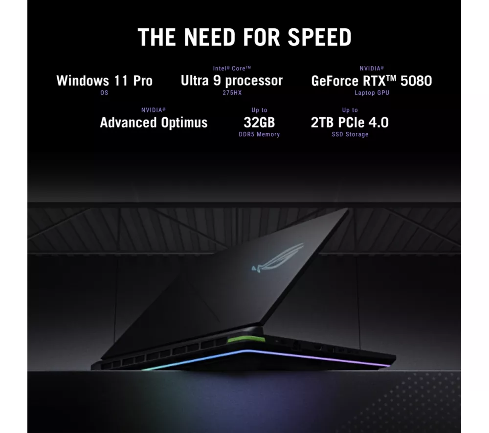 ASUS ROG Strix G18 18" Gaming Laptop - Intel® Core™ Ultra 9, RTX 5080, 2 TB SSD