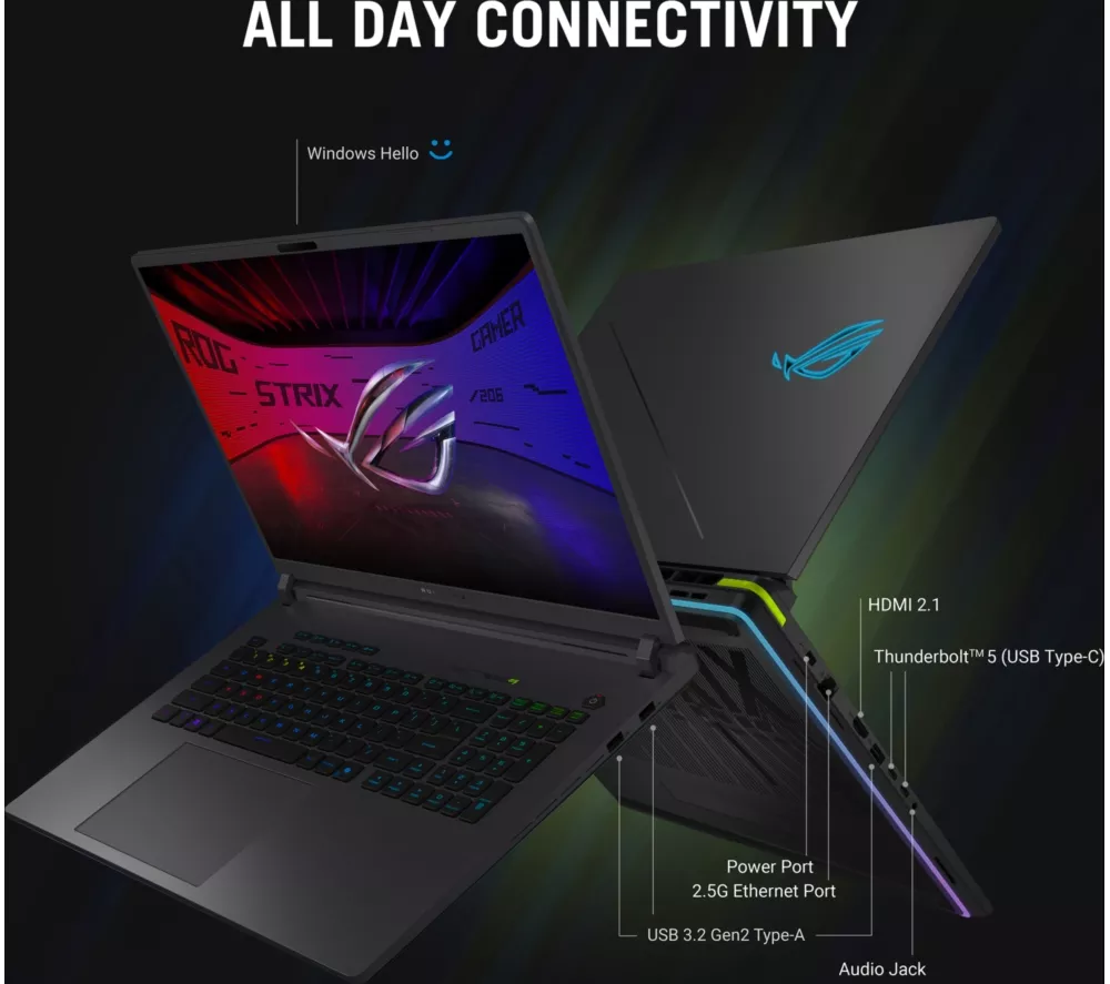 ASUS ROG Strix G18 18" Gaming Laptop - Intel® Core™ Ultra 9, RTX 5080, 2 TB SSD