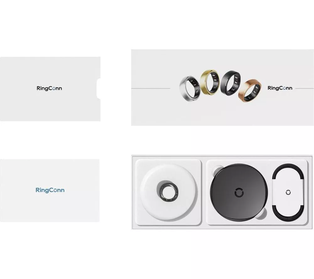 RINGCONN Gen 2 Smart Ring - Black, Size 12