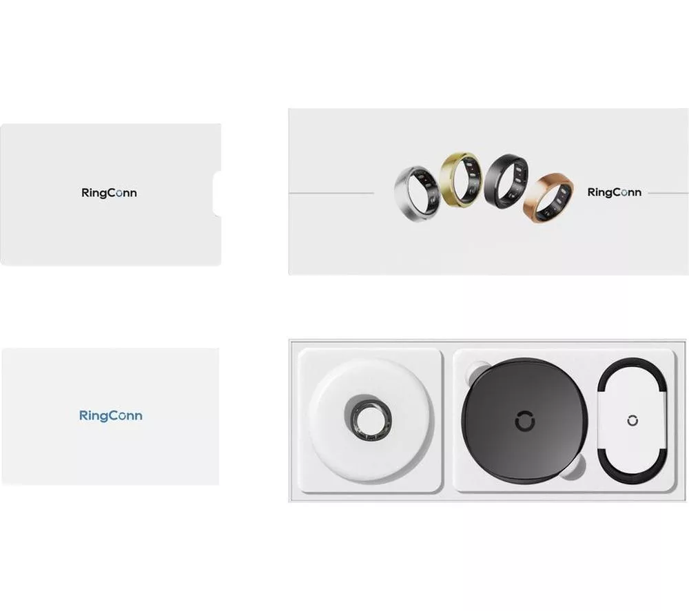 RINGCONN Gen 2 Smart Ring - Matte Black, Size 14