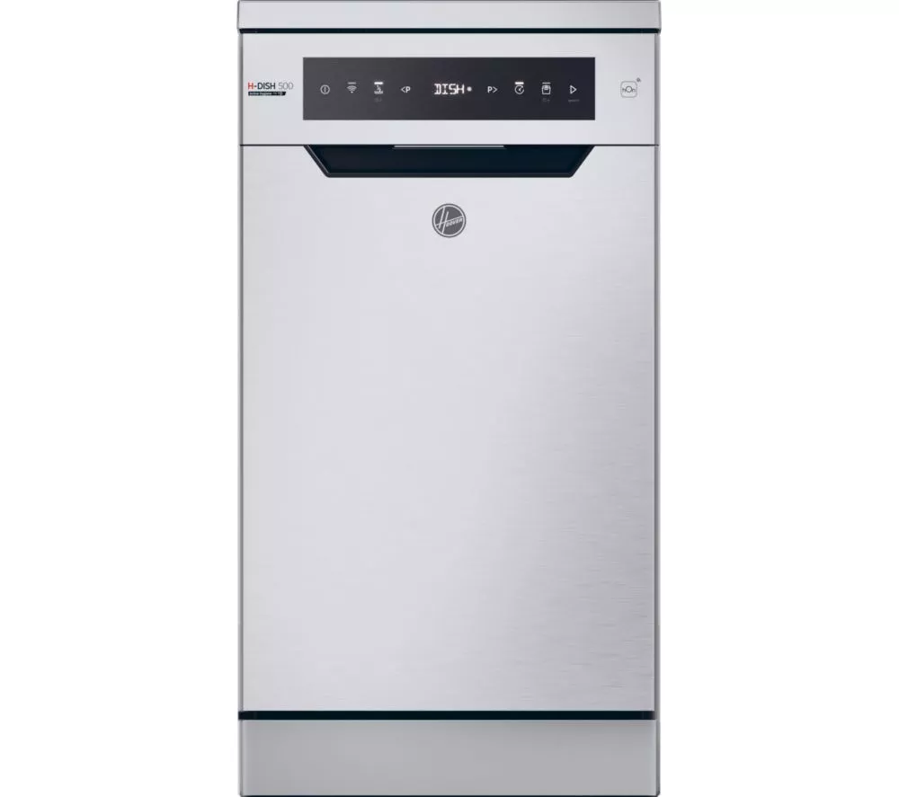 HOOVER H-Dish 500 HF0C3SB0FX-80 Slimline WiFi-enabled Dishwasher - Silver