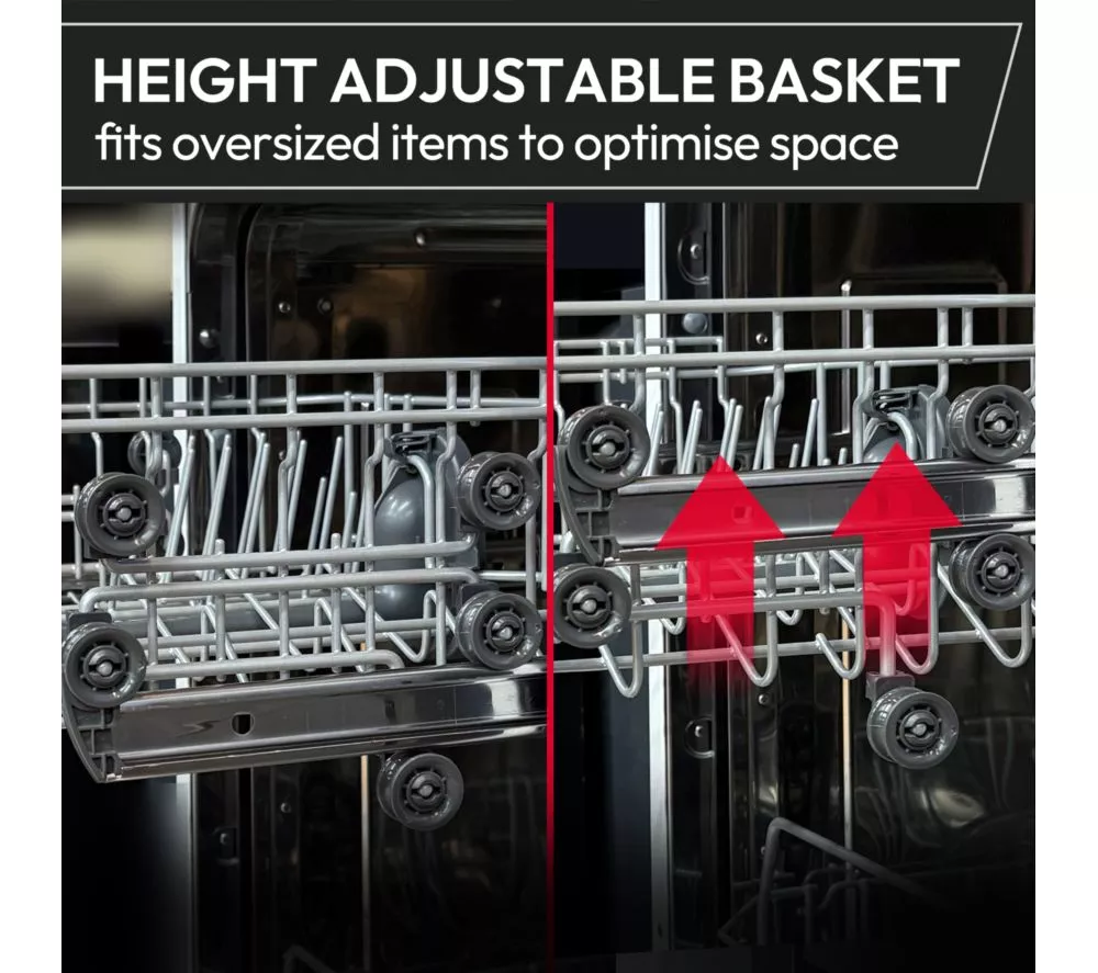 HOOVER H-Dish 500 HF0C3SB0FX-80 Slimline WiFi-enabled Dishwasher - Silver