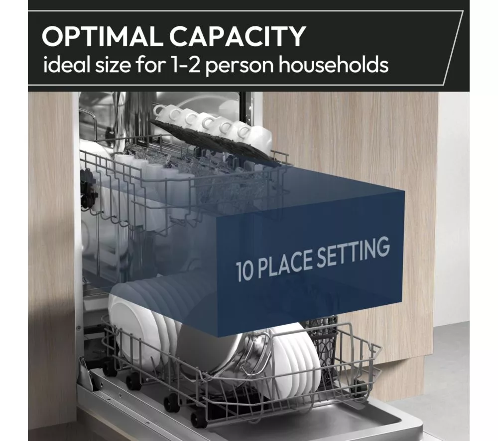 HOOVER H-Dish 500 HF0C3SB0FX-80 Slimline WiFi-enabled Dishwasher - Silver