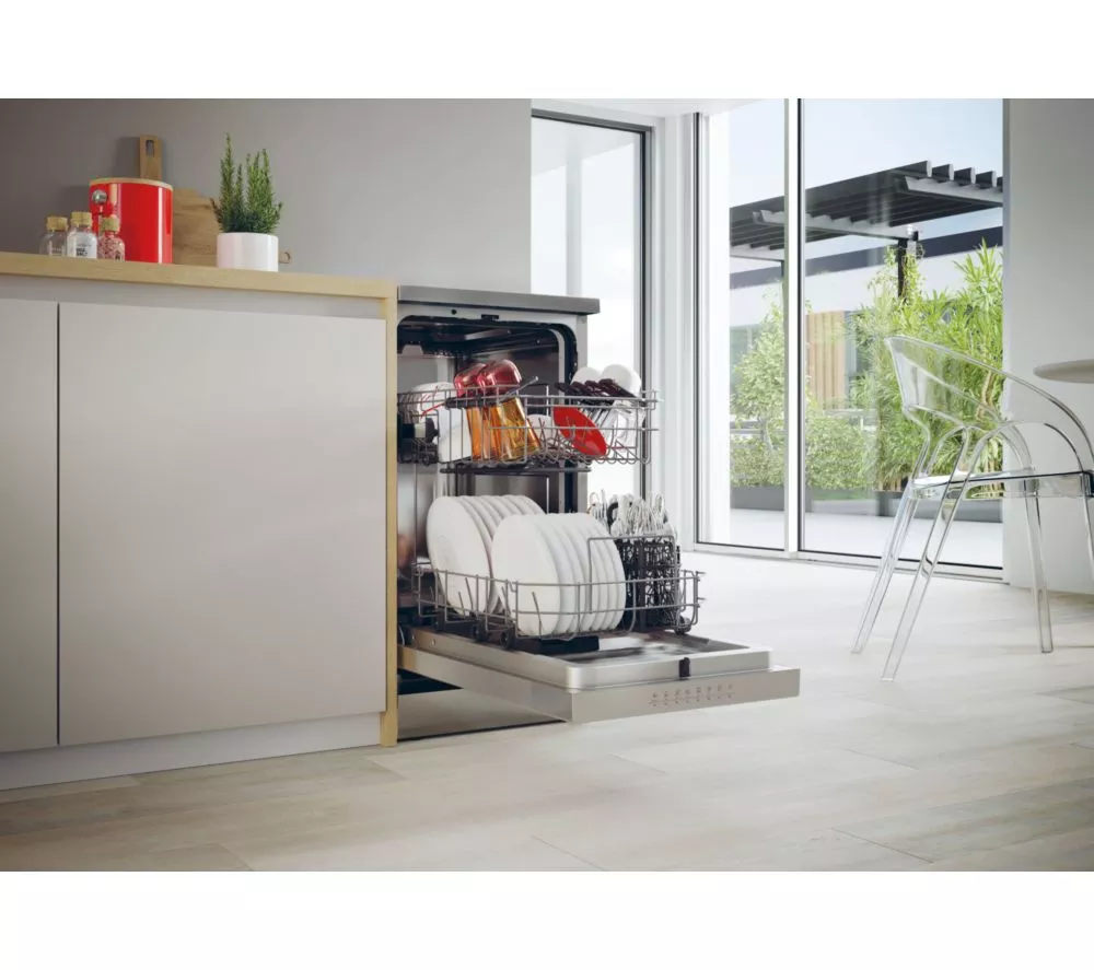 HOOVER H-Dish 500 HF0C3SB0FX-80 Slimline WiFi-enabled Dishwasher - Silver