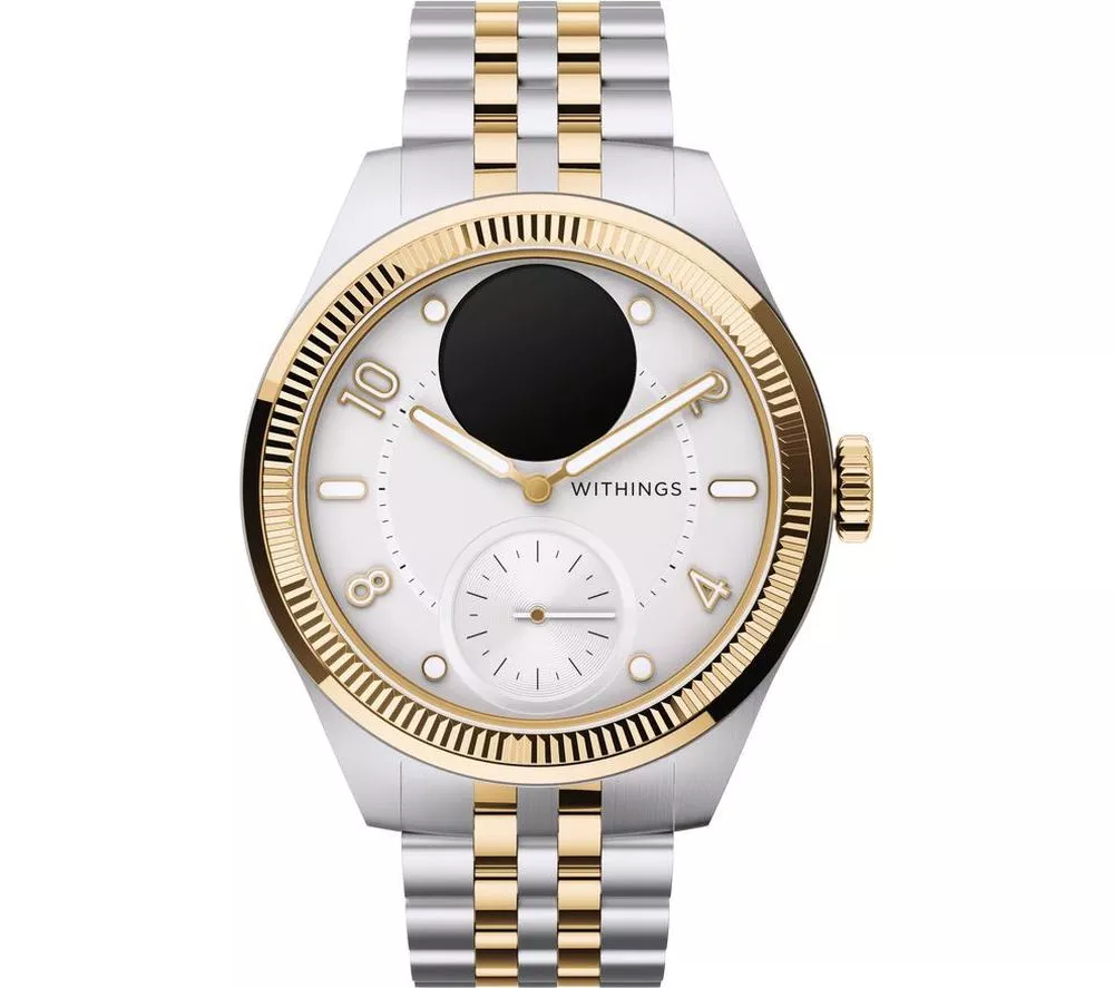 WITHINGS ScanWatch Nova Brilliant Hybrid Smart Watch - Gold, 39 mm