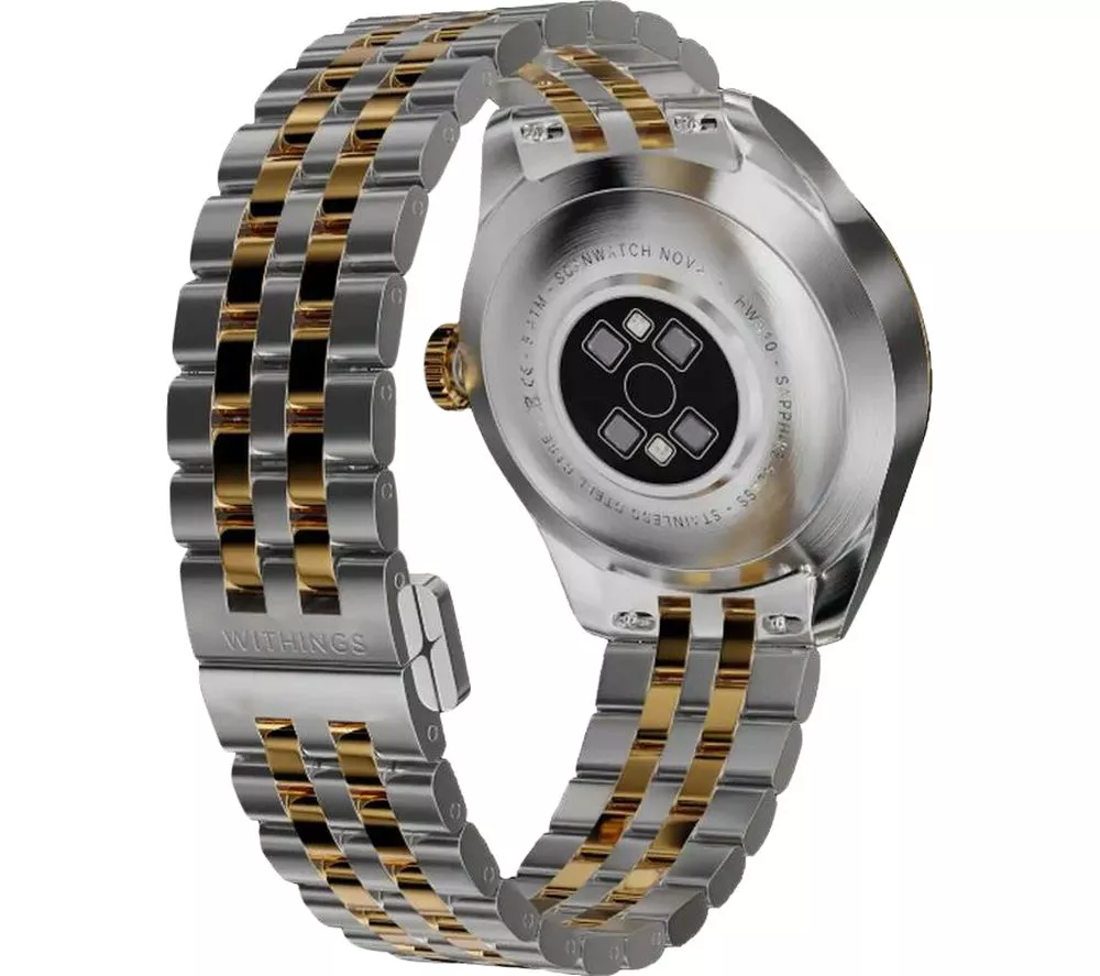 WITHINGS ScanWatch Nova Brilliant Hybrid Smart Watch - Gold, 39 mm