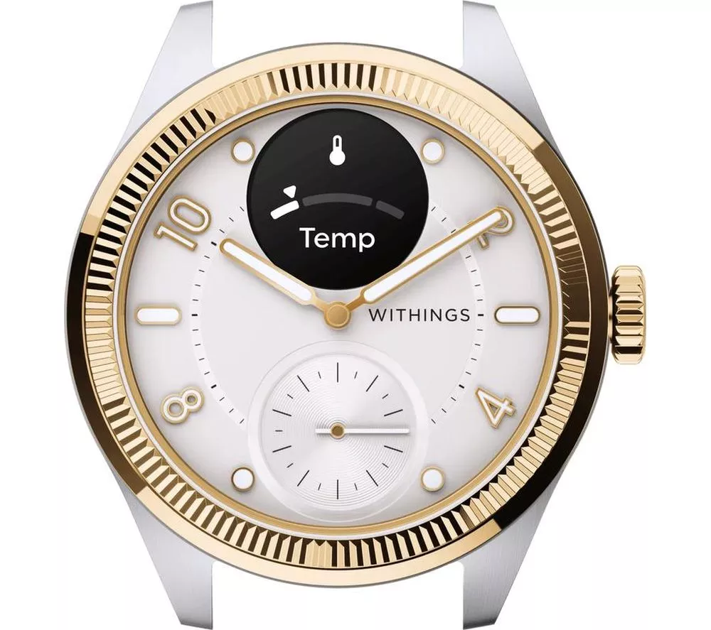 WITHINGS ScanWatch Nova Brilliant Hybrid Smart Watch - Gold, 39 mm