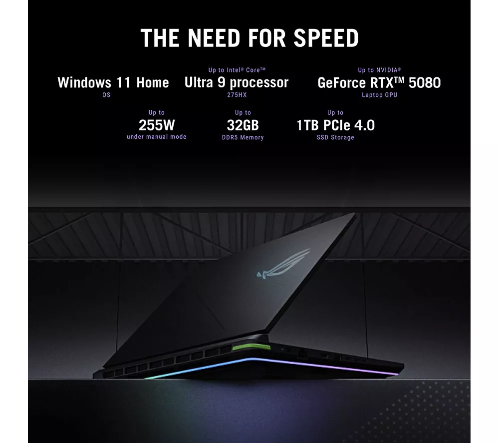 ASUS ROG Strix G16 16" Gaming Laptop - Intel® Core™ Ultra 9, RTX 5060, 1 TB SSD