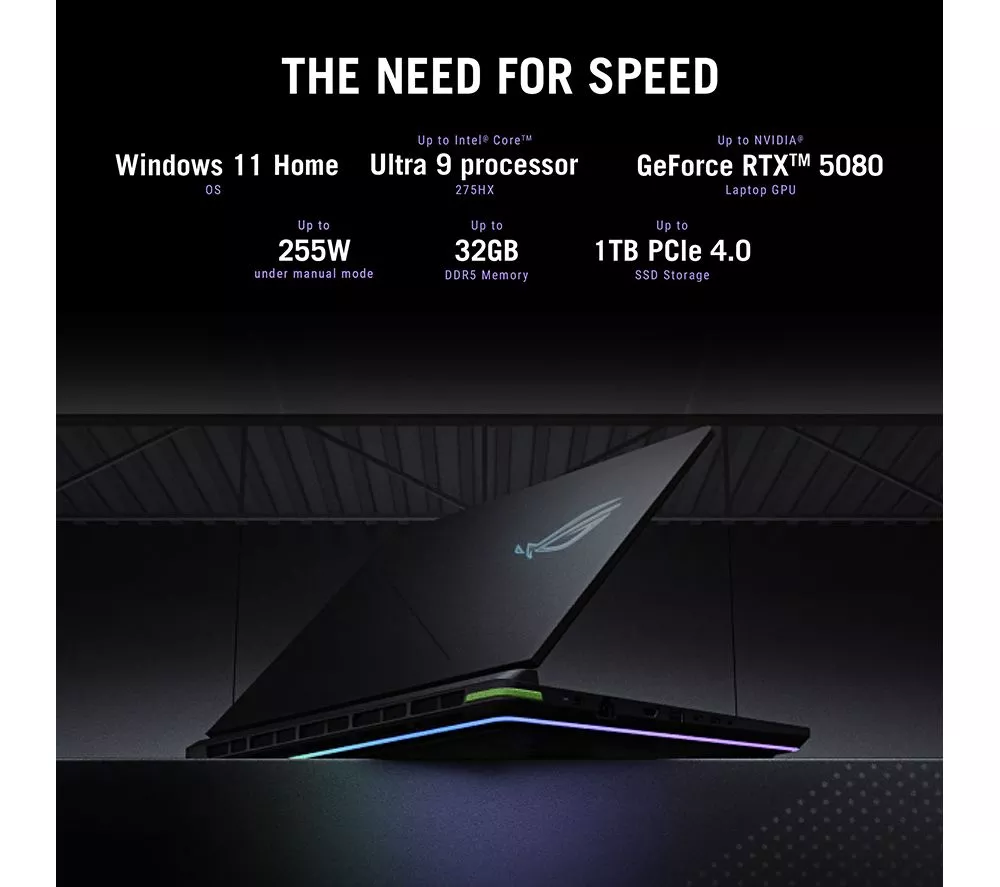 ASUS ROG Strix G16 16" Gaming Laptop - Intel® Core™ Ultra 9, RTX 5060, 1 TB SSD