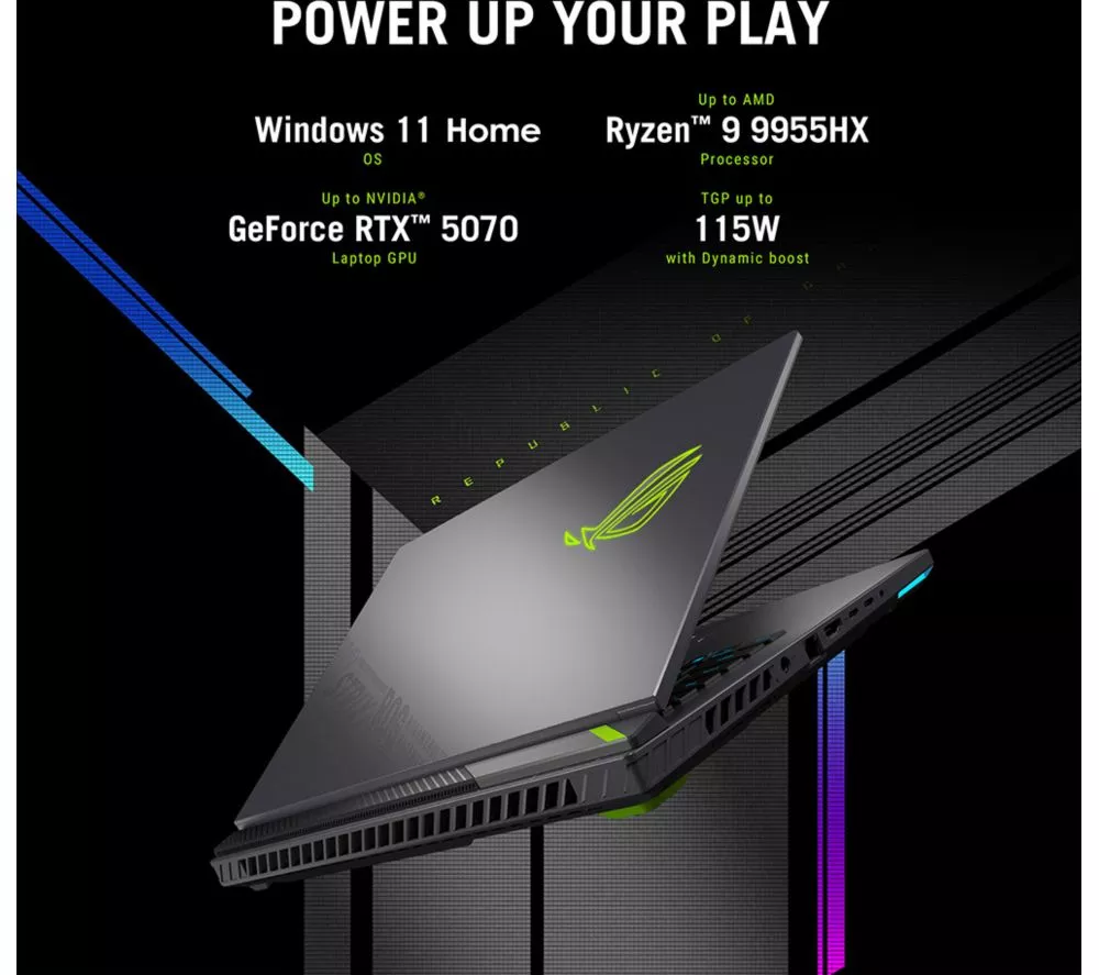 ASUS ROG Strix G18 18" Gaming Laptop - AMD Ryzen 9, RTX 5070, 1 TB SSD