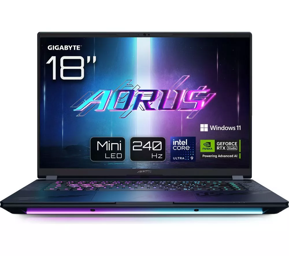 GIGABYTE AORUS MASTER 18 18" Gaming Laptop - Intel® Core™ Ultra 9, RTX 5090, 2 TB SSD