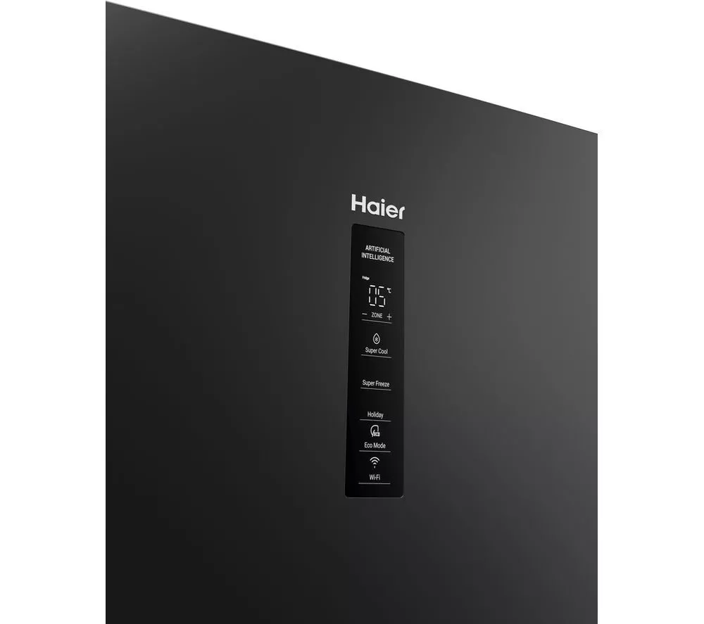 HAIER HTW3618EWPB Smart Fridge Freezer - Slate Black