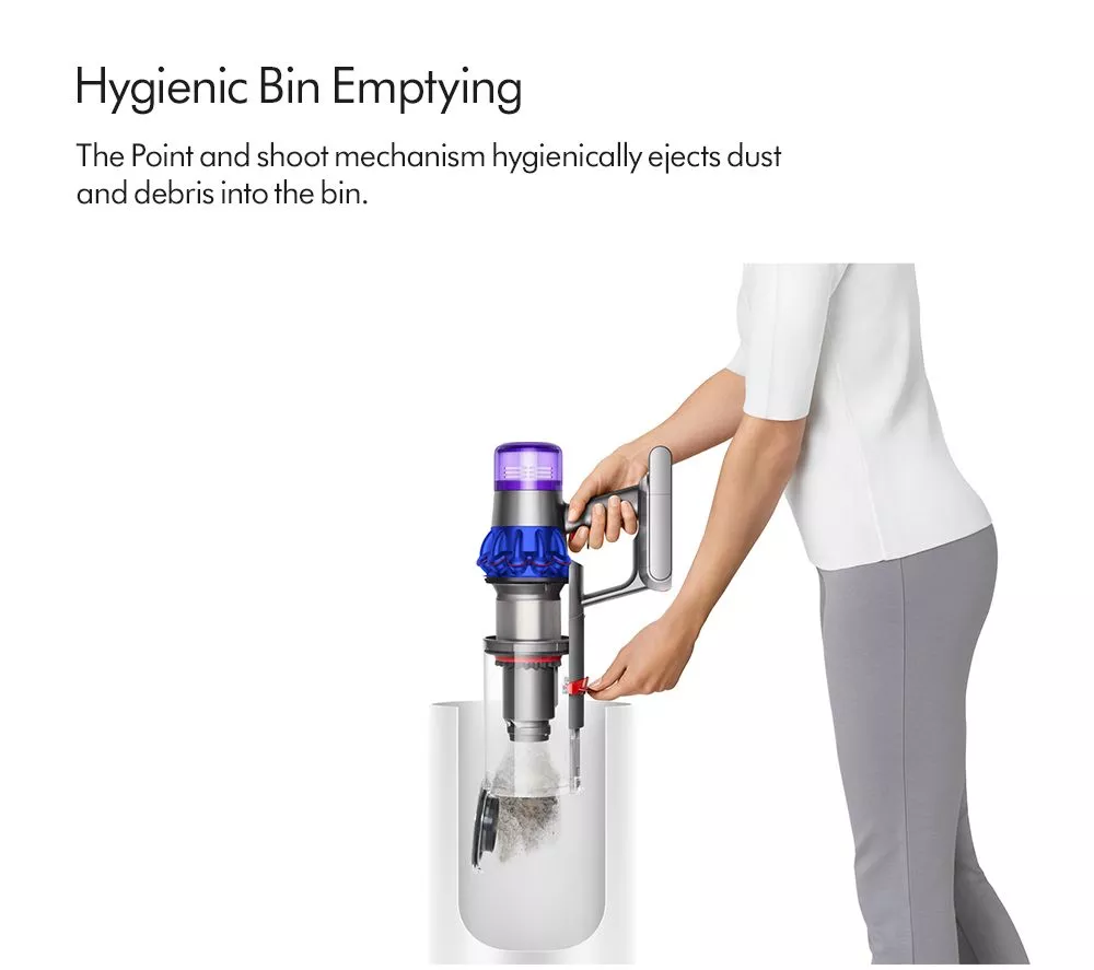DYSON V15 Extra Cordless Vacuum Cleaner - Nickel Blue