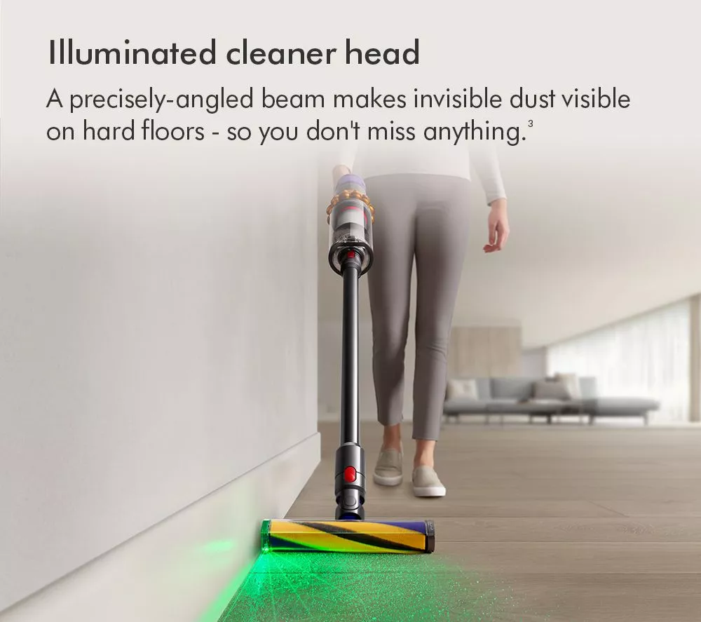DYSON V15 Extra Cordless Vacuum Cleaner - Nickel Blue