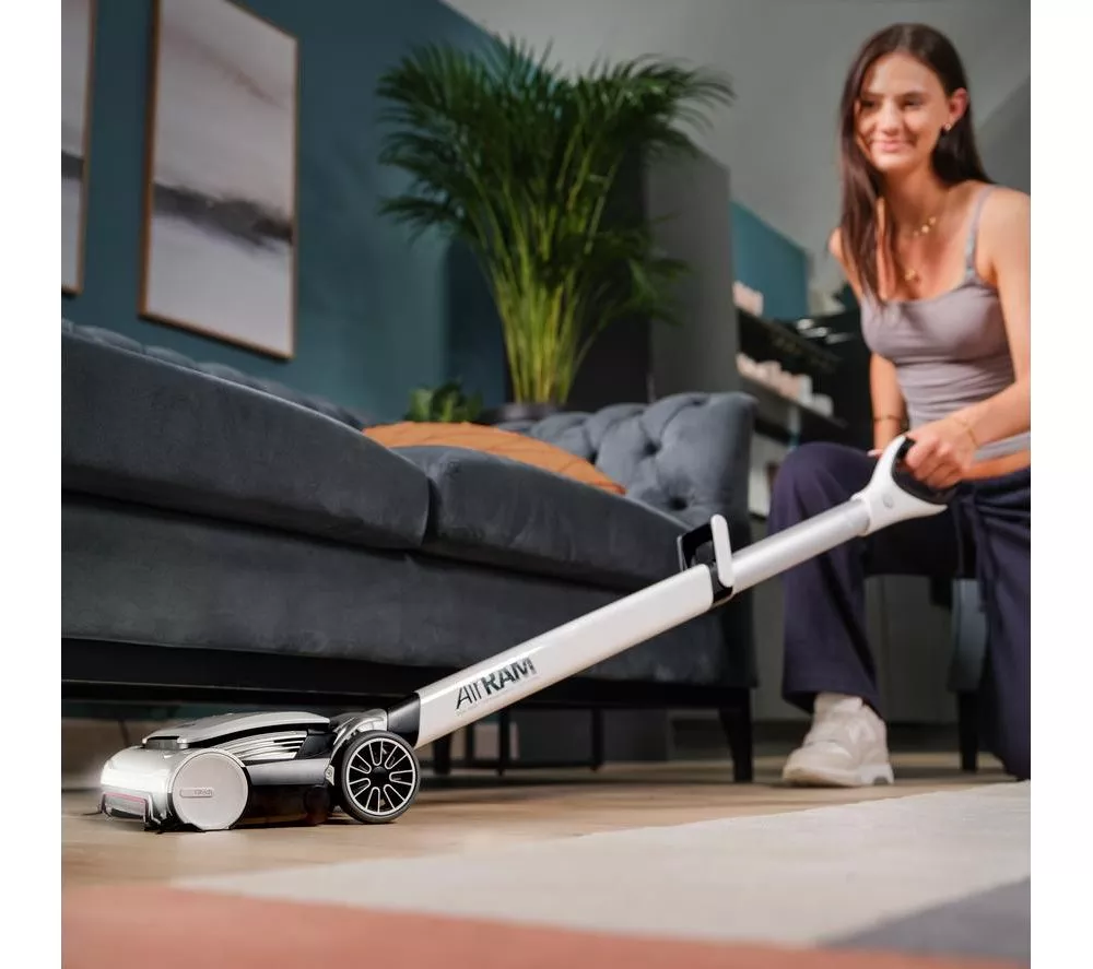 GTECH AirRAM 3 Plus Dual Edge-Clean Cordless Vacuum Cleaner – White & Black