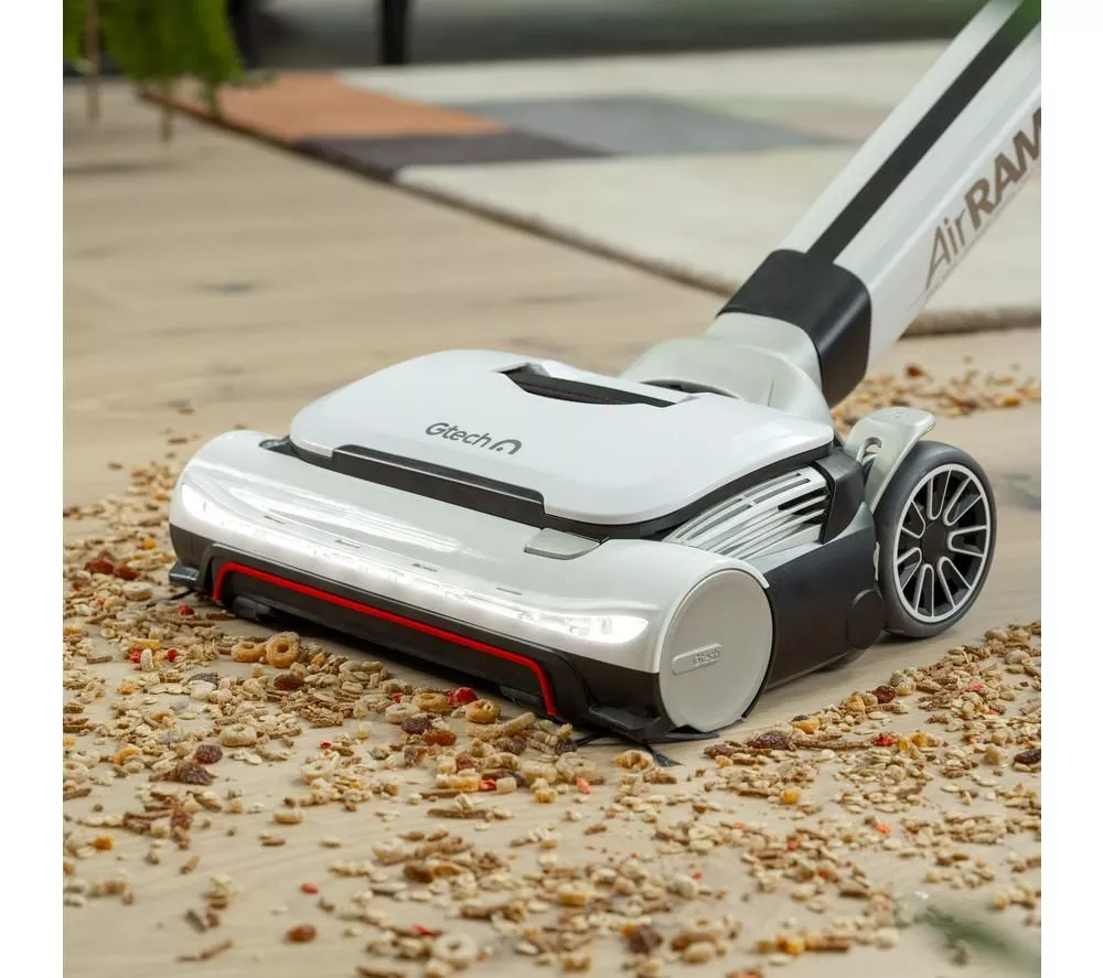 GTECH AirRAM 3 Plus Dual Edge-Clean Cordless Vacuum Cleaner – White & Black