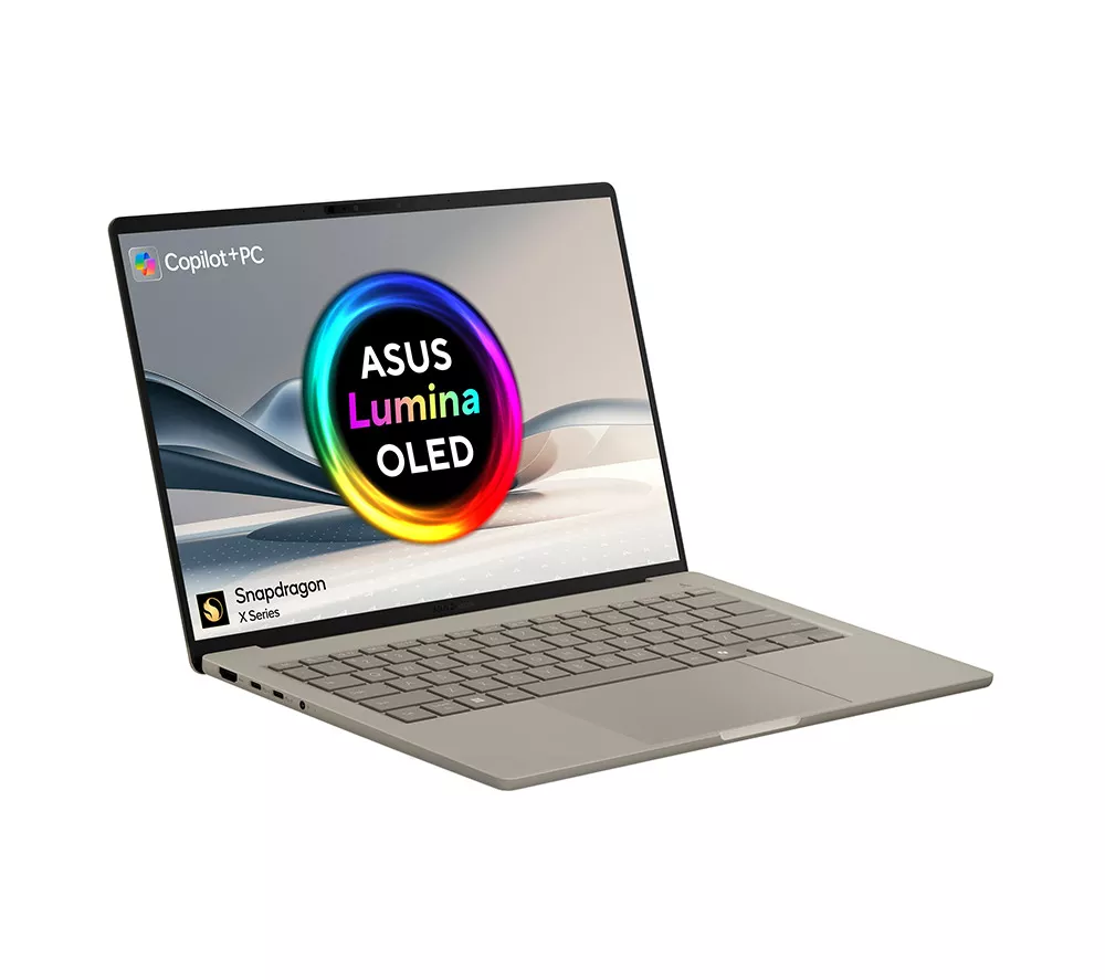 ASUS Zenbook A14 UX3407QA 14" Laptop, Copilot+ PC – Snapdragon X, 512 GB SSD, Beige