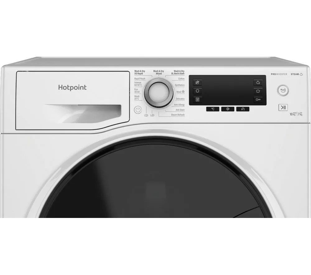 HOTPOINT ActiveCare NDD 10748 DA UK 10 kg Washer Dryer - White