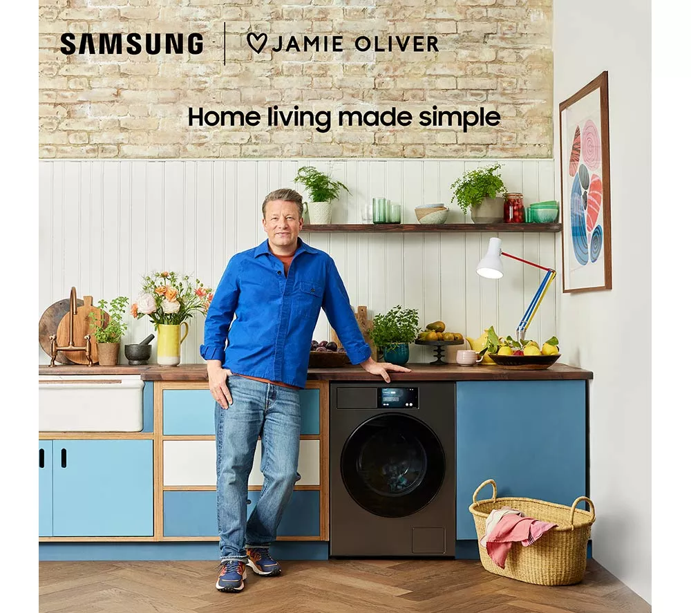 SAMSUNG Series 9 AI Home AI Energy WF90F09C4SU1 WiFi-enabled 9kg 1400 Spin Smart Washing Machine - Dark Silver