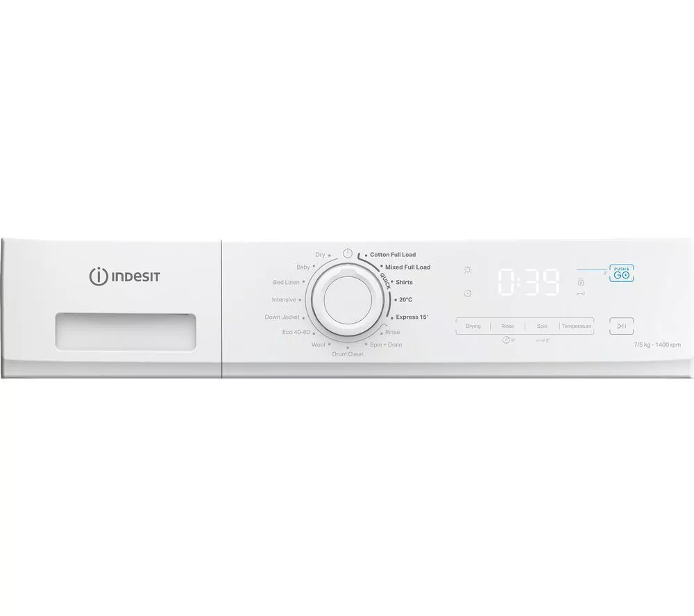 INDESIT MyTime IDMA 75624 UK 7 kg Washer Dryer - White