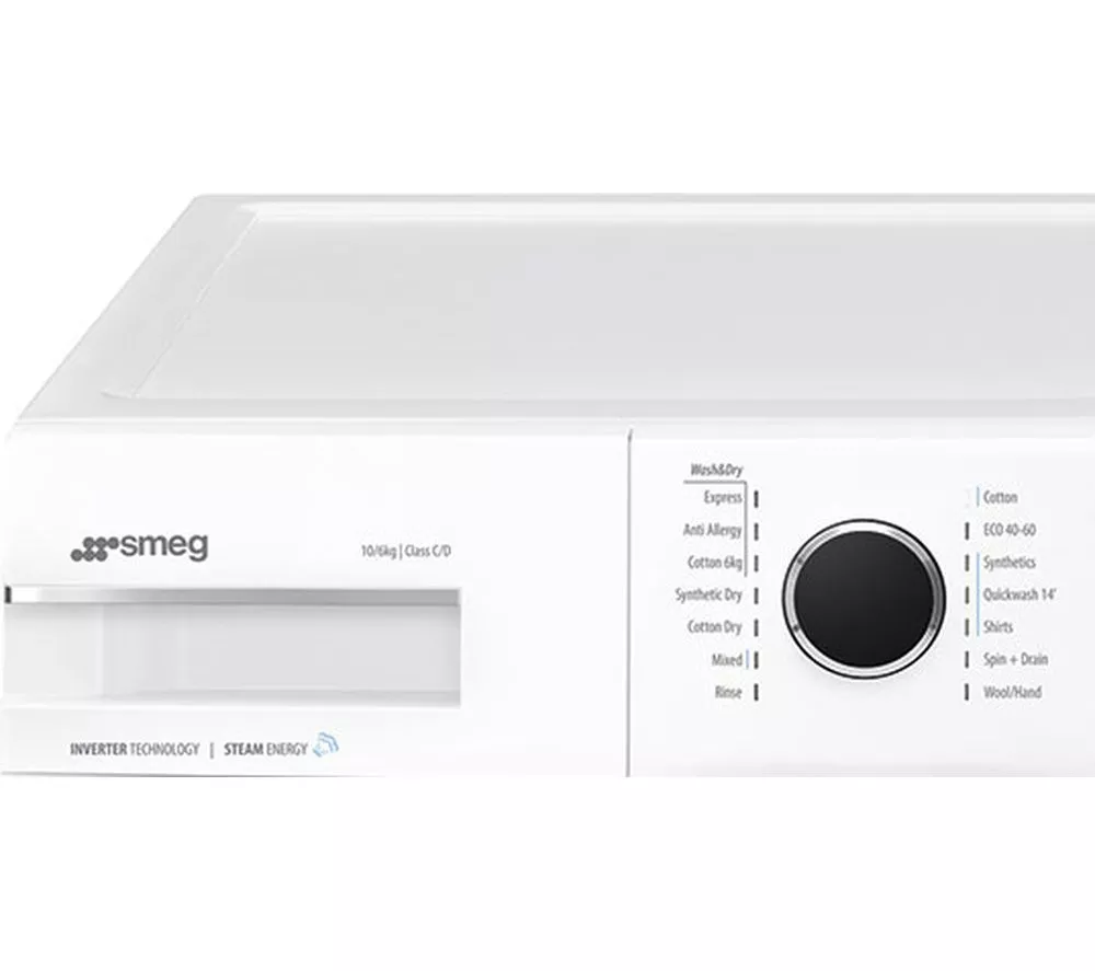SMEG WDN064SLDUK 10 kg Washer Dryer - White